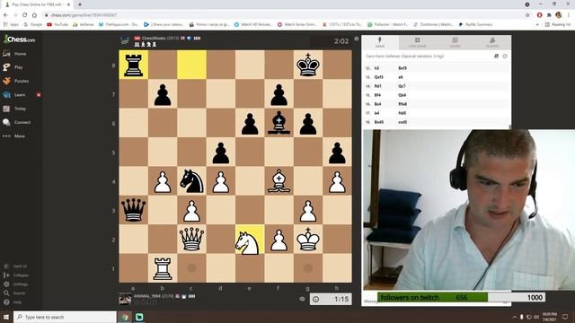 Caro-Kann defense against GM Denes Boros !!!! смотреть онлайн