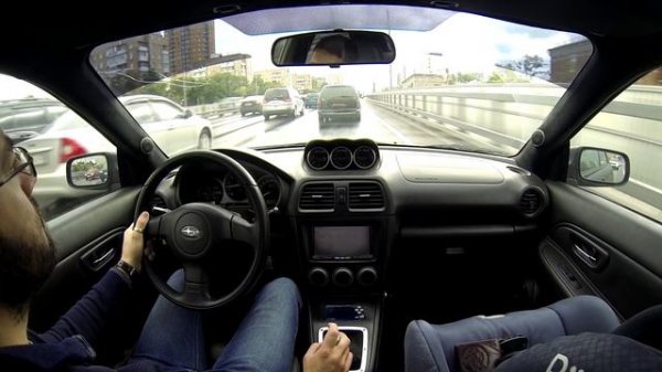 Subaru Impreza WRX 380 лс - По дорогам Москвы летом
