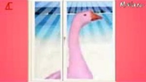 клип розовый гусь смотрит в окно