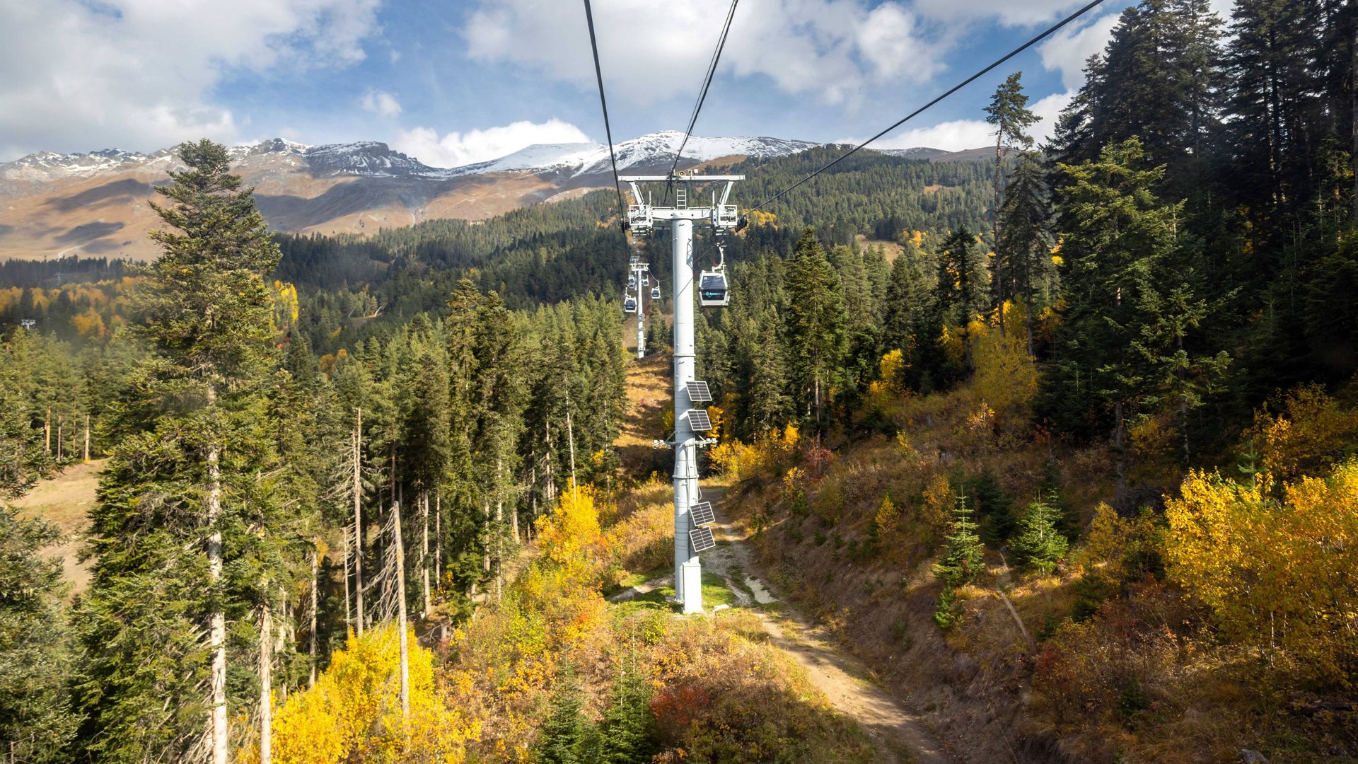 Канатные дороги Архыза: гондольный подъемник «Млечный путь» смотреть онлайн