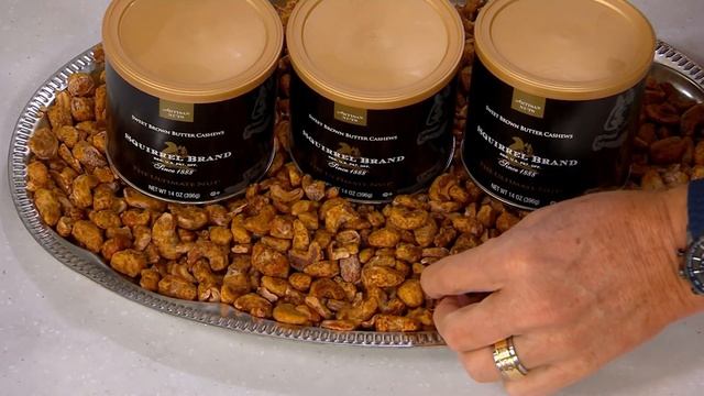 Squirrel Brand (3) 14 oz. Sweet Brown Butter Cashews on QVC смотреть онлайн