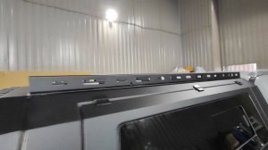 Кунг алюминий 4 стекла, три фонарика на пикап JAC T9