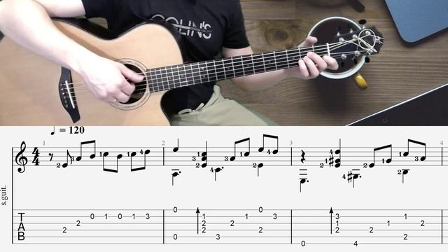 Чиж & Co - Перекресток (вступление гитара табы)