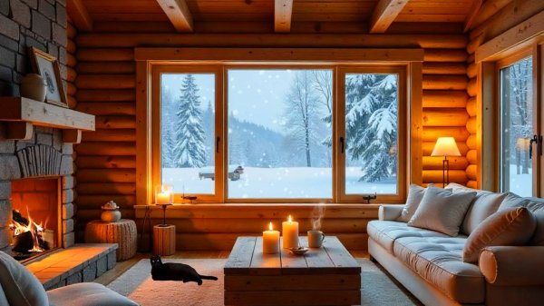 ❄️ ЧАРУЮЩАЯ РЕЛАКС МУЗЫКА ДЛЯ ДУШИ 🎵 ФЕВРАЛЬСКИЙ ДЖАЗ И ОГОНЬ В КАМИНЕ 🎵 НЕЖНАЯ МУЗЫКА ДЛЯ СНА