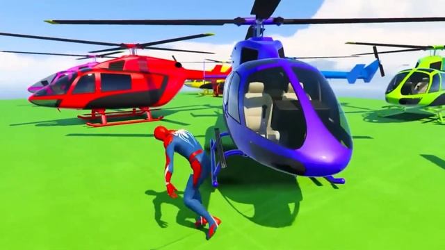 GTA 5 Crazy Ragdolls Spiderman by Quad Bike On Rainbow staggle (Spider Shark Jump).EP(23) смотреть онлайн
