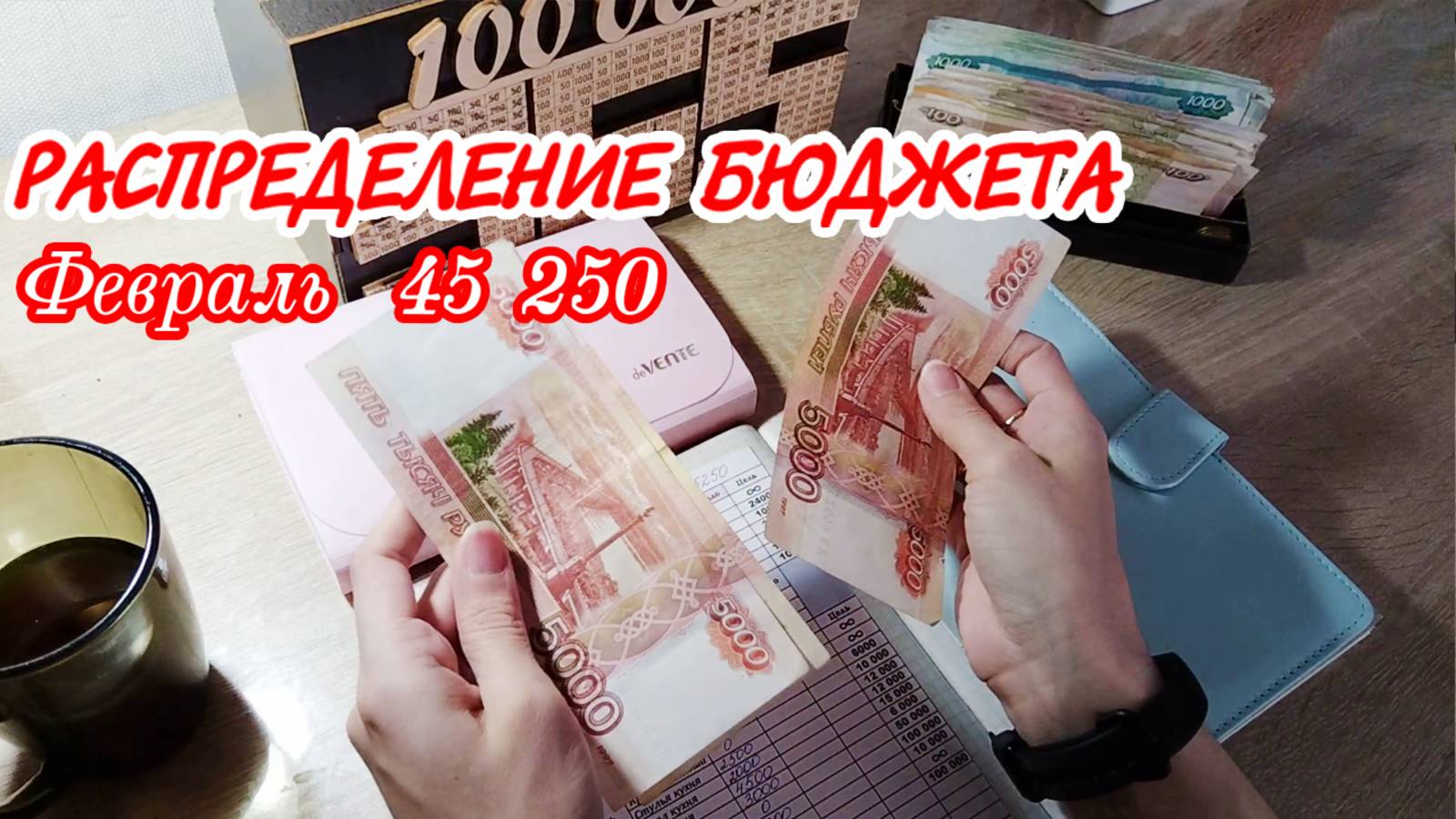 ✅Распределение бюджета по конвертам 🙌Метод конвертов 🤩 Февраль 2025 год