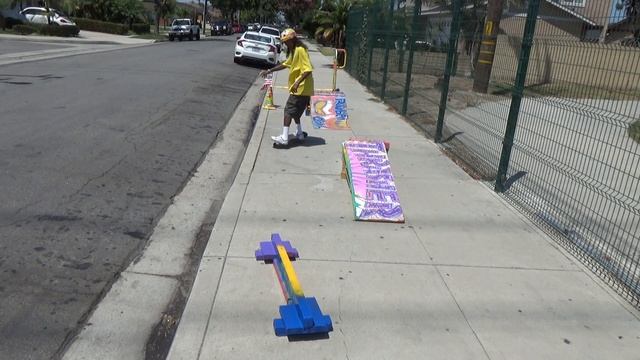Skateboarding Beginner #65: Switch ollie to board stall on 5-inch rail "no fuckin wax" (07-31-2021) смотреть онлайн