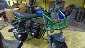 Видео от покупателя, самодельного мотоцикла с двигателем от мотоблока,Мотовездеход,своими руками