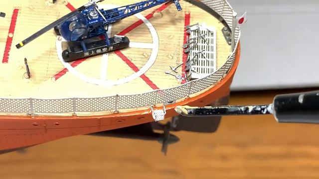 1/350 Antarctica Observation Ship SOYA 2nd Corps. Hasegawa. build completed part 5. смотреть онлайн