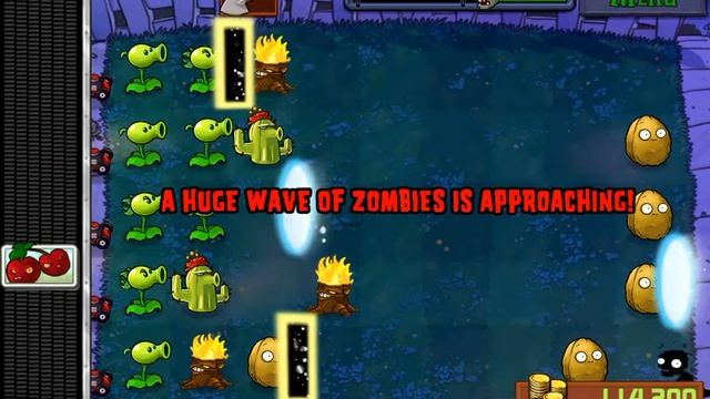 Plants vs. Zombies mine game смотреть онлайн