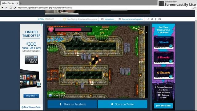 Playing Stick Arena смотреть онлайн