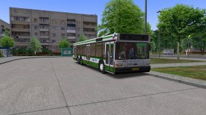 Поездка по Маршруту №13 на Московском автобусе МАЗ-107.066 2008 года OMSI 2