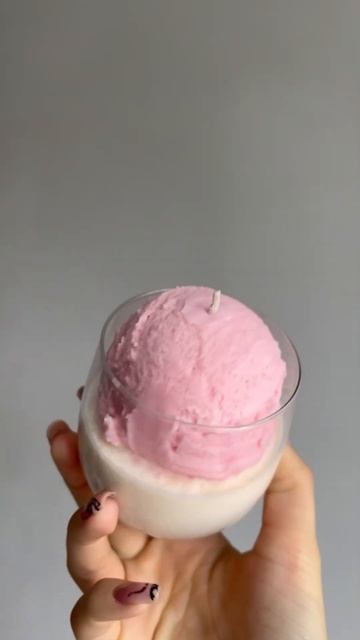 Соевая свеча «шарик мороженого» #свечиручнойработы #аромасвечи #соевыесвечи смотреть онлайн