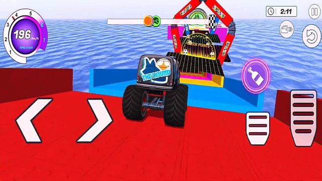 Monster Truck Mega Ramp Extreme Racing - Monster Truck Stunt Game - Android Gameplay смотреть онлайн