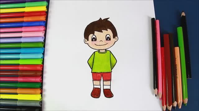 Как нарисовать мальчика шаг за шагом (легко) смотреть онлайн