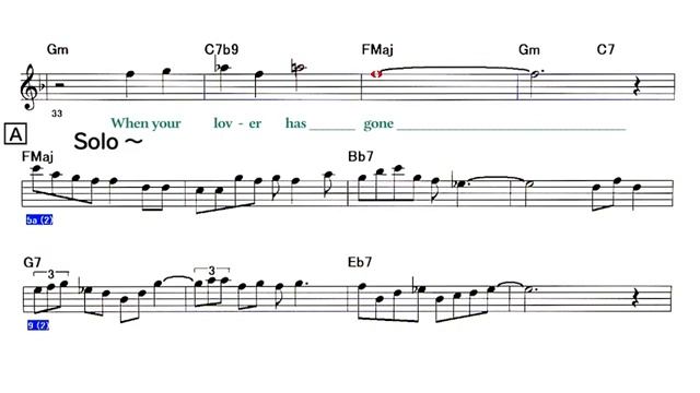 When Your Lover Has Gone ( Ballad ) - B.T ( _saxophone_ Eb ) Melody & Solo ( 360 X 640 ) смотреть онлайн