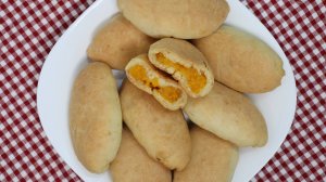 Сладкие пирожки с начинкой из тыквы и кураги | печёные пирожки на пресном сдобном тесте.