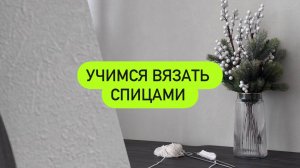 КАК НАУЧИТЬСЯ ВЯЗАТЬ СПИЦАМИ/ уроки вязания спицами /для новичков