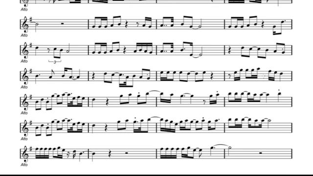 Where does my heart beat now ( C Dion ) Backing track _ Sheet music _ Alto Sax(360P) смотреть онлайн