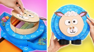 Мастерим милый органайзер-овечку для рабочего стола! 🐑✏️