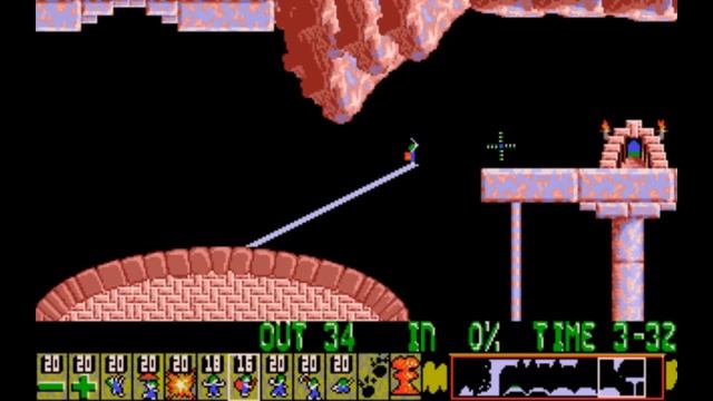 Lemmings [PC] - Level 19: Take good care of my Lemmings смотреть онлайн