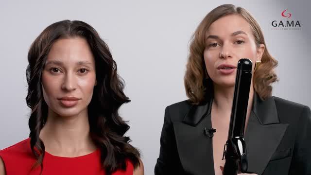 Укладка на щипцы GA.MA SALON CURL с диаметром 32 мм смотреть онлайн
