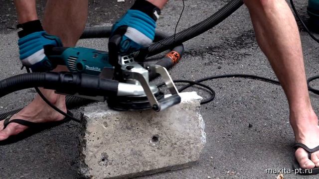 Makita PC5001C Сетевая шлифмашина по бетону от Макита| Обзор, комплектация, характеристики смотреть онлайн