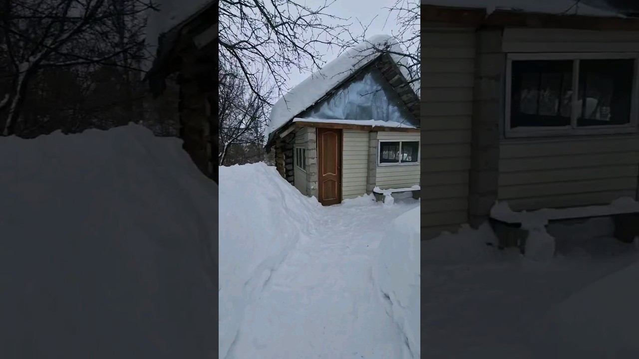 Зима, давай, пока!❄️ #домиквдеревне #изгородавдеревню #снегопад #снежнаязима смотреть онлайн