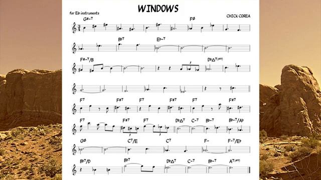 Windows Chick Corea Backing track score for Eb alto instruments_270p_360p смотреть онлайн
