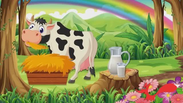 Мультик про корову для детей - Домашние животные - Развивающее видео смотреть онлайн