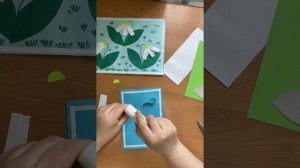 Аппликация «Подснежник»