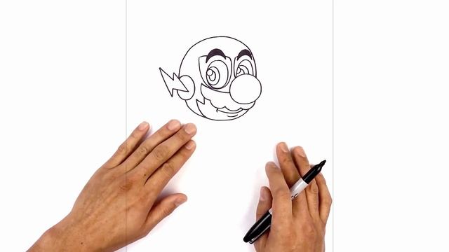 How to Draw Super Mario + The Flash Fusion | ART CHALLENGE смотреть онлайн