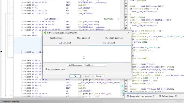 9. Ghidra basics 5. Lab Ghidra 2 Windows in the codebrowser part 1 смотреть онлайн