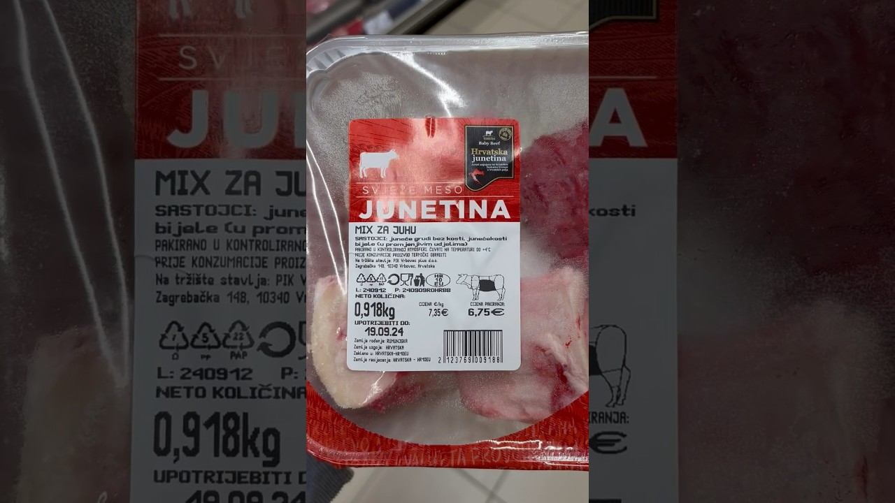 В Европе пишут цены на упаковках с мясом #европа #еда #мясо