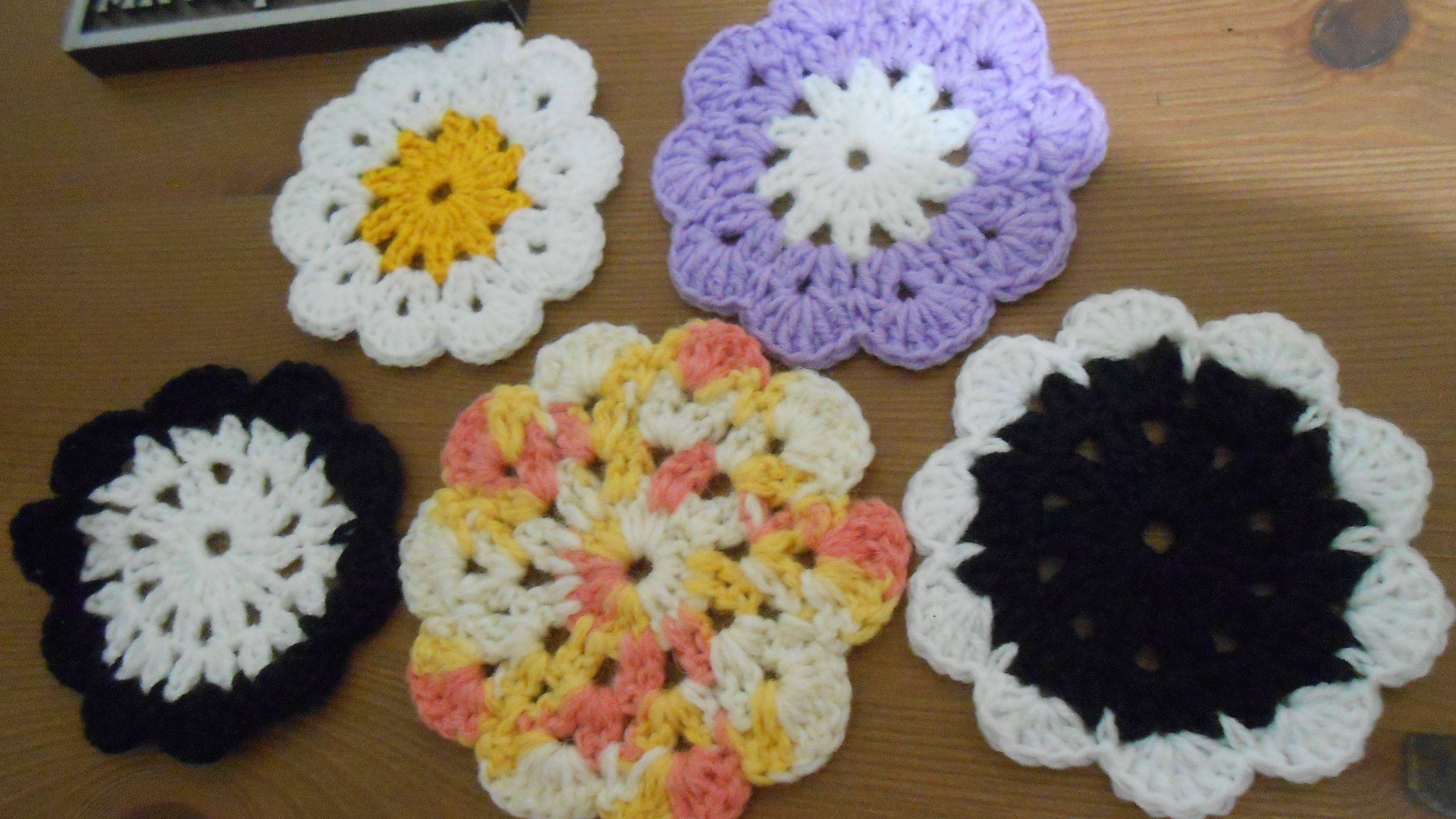 Салфетка под кружку. Вязание для начинающих. Вязаная подставка. МК Марьюшка смотреть онлайн