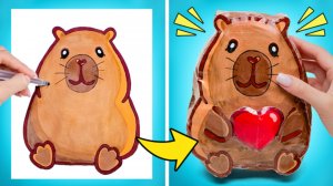 Как сделать сквиш-капибару! 🧸 Забавные факты о животных и подробная обучалка