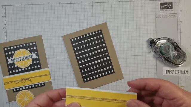 Lemon Zest Pick a Pattern Stampin Up смотреть онлайн