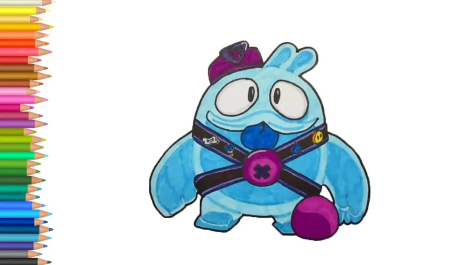 Как нарисовать Скуика из Бравл Старс 🙂 смотреть онлайн