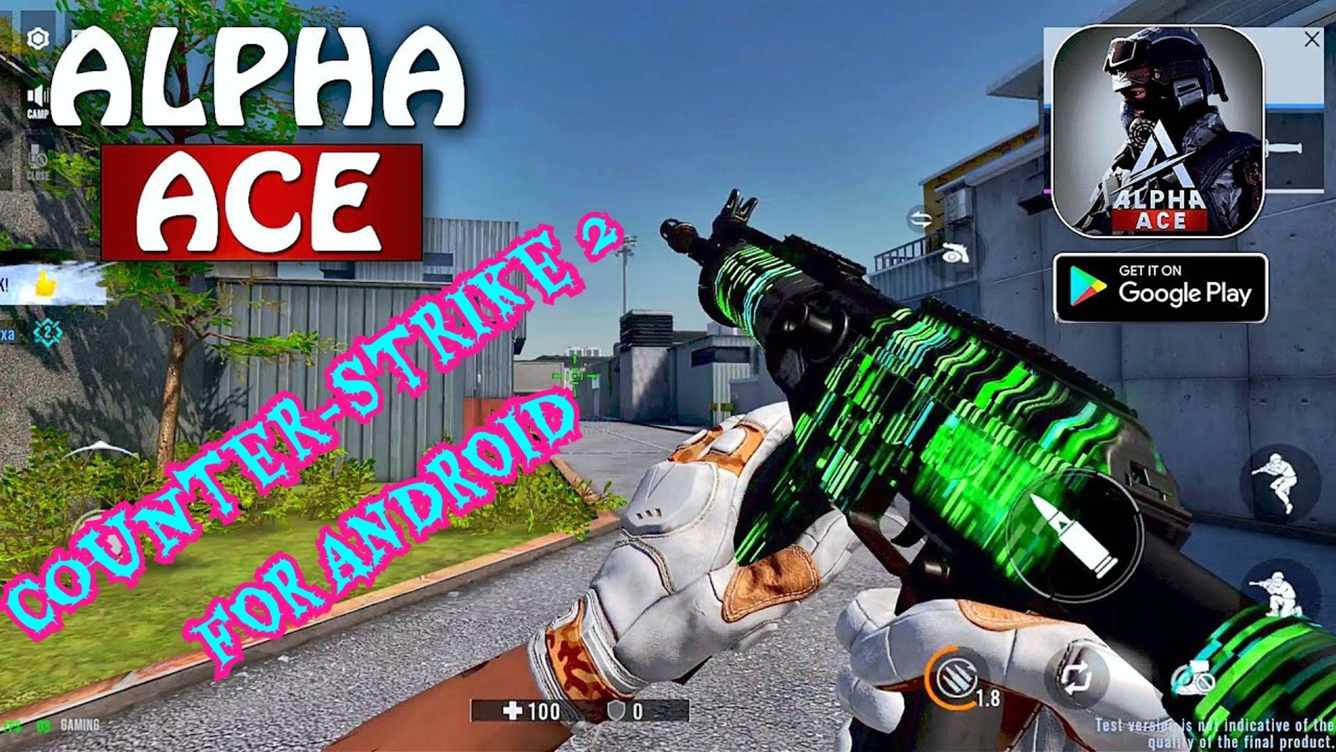ОБЗОР НА ОЧЕНЬ КРУТОЙ КЛОН CS2 НА АНДРОИД! ALPHA ACE! смотреть онлайн