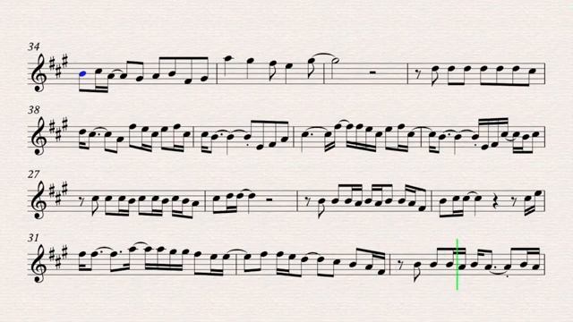 When i was your man - Bruno Mars _ Play along for Alto Saxophone(360P) смотреть онлайн