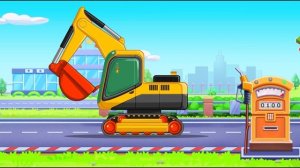 Весело заправляем топливом Экскаватор и другую технику