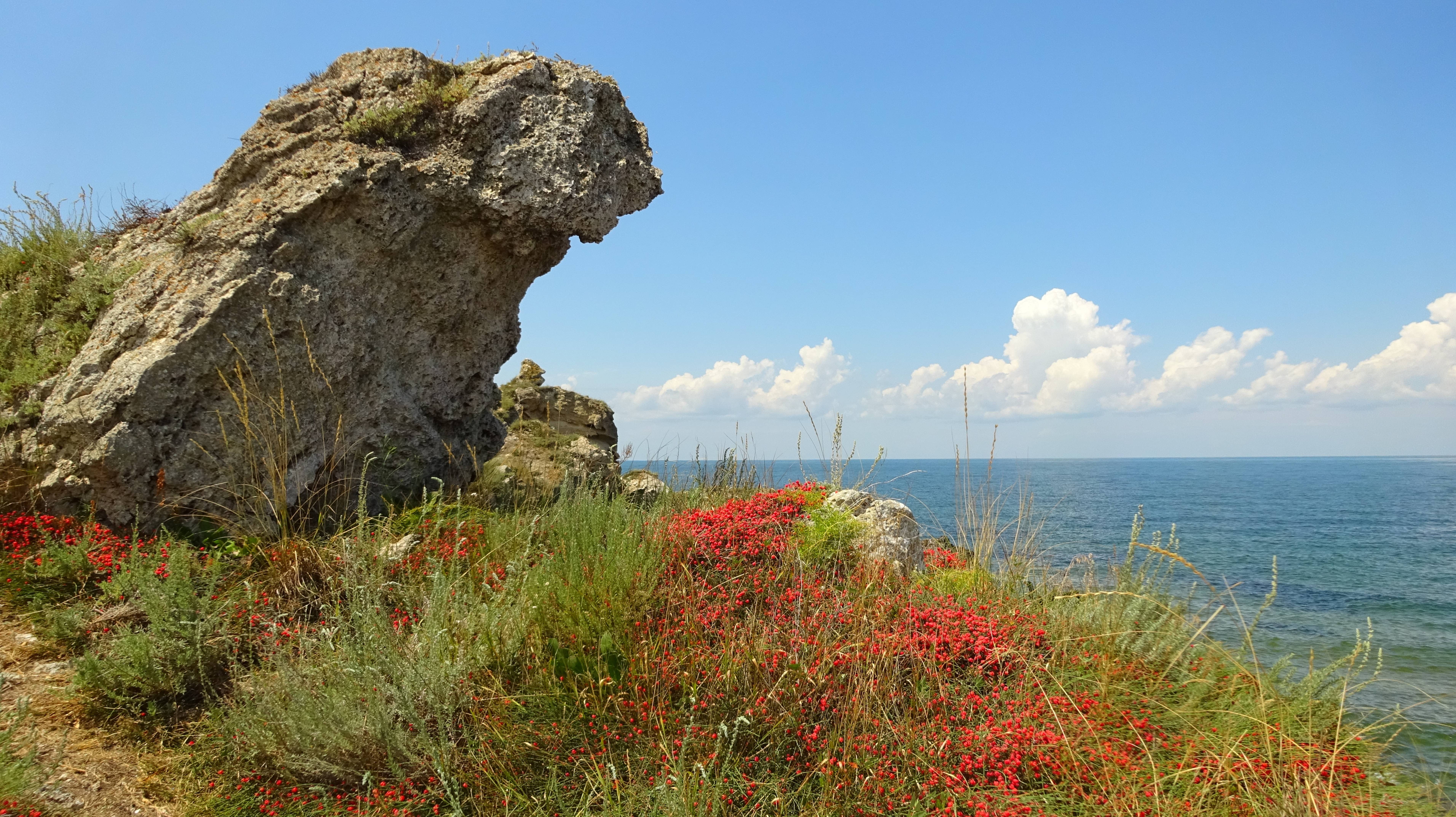 Камни Крымских генералов. Пляжи Мыса Богатубе. смотреть онлайн