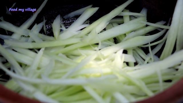 Yummy Green Papaya Spicy with Natural vegetables for Food - Green Papaya for Lunch food ideas Ep 30 смотреть онлайн