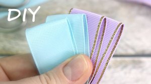 Миниатюрные ЦВЕТЫ из лент ЗА 5 МИНУТ  МАСТЕР-КЛАСС для ВСЕХ