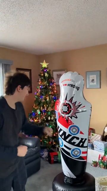 JAKOB TRYING OUT THE MD SPORTS KICKBOXING TRAINER WITH POWER STRIKE METER смотреть онлайн