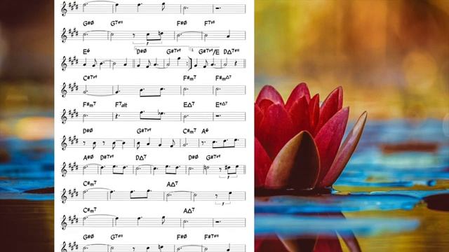 Water Lily Kenny Barron Backing track score for Eb alto instruments_270p_360p смотреть онлайн