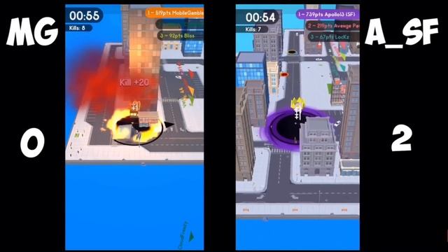 Hole.io VS! Mobile Gambler 2 who will win? смотреть онлайн