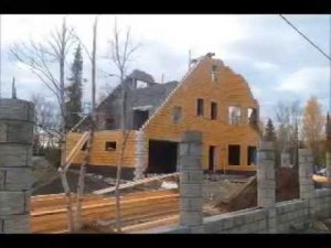 Строительство дома из блоков Теплостен, 2012 г. Мурманск