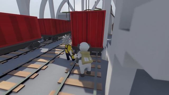 Human Fall Flat. Сон №2 "Поезд" | Космонавт Play