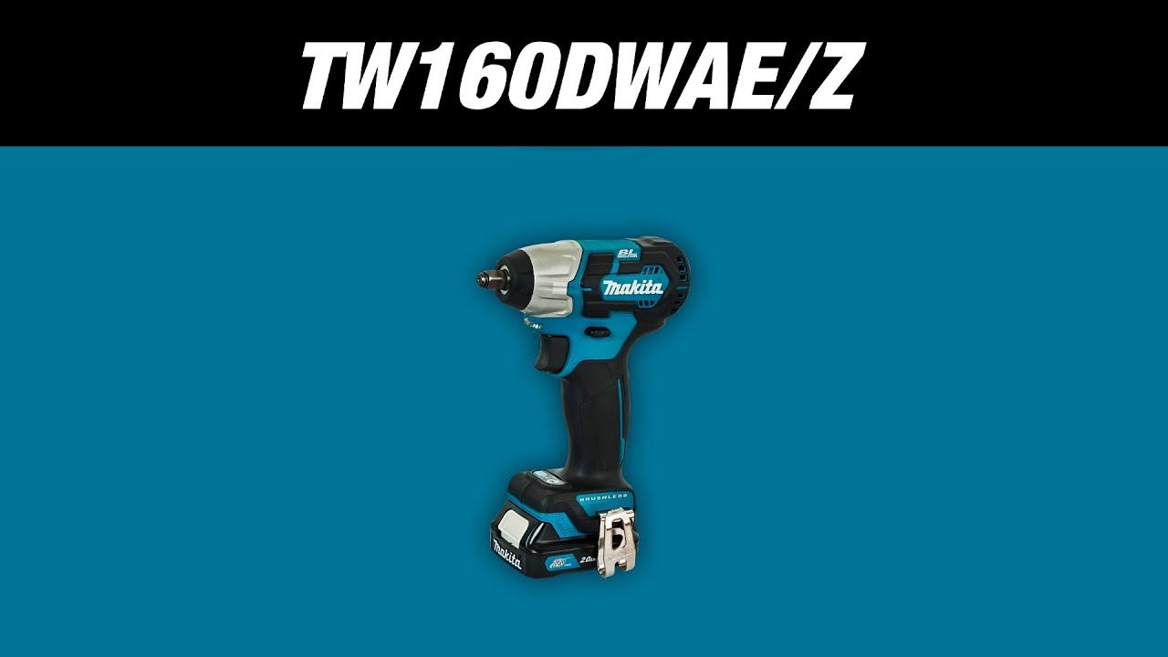 Makita TW160DWAE TW160DZ Аккумуляторный ударный гайковерт от Макита| Обзор, комплектация смотреть онлайн